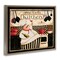 Stupell Industries Happy Chef Kitchen Phrase Framed Floater Canvas Wall Art